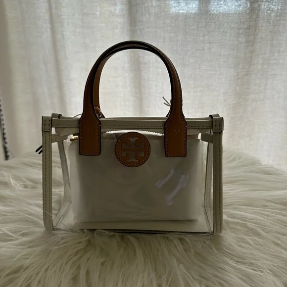 Tory Burch Ella Nylon Clear Mini Tote Bag
Crossbody Clear Brown - Picture 3 of 11